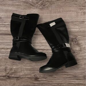 JustFab Black Women's Flat Boots